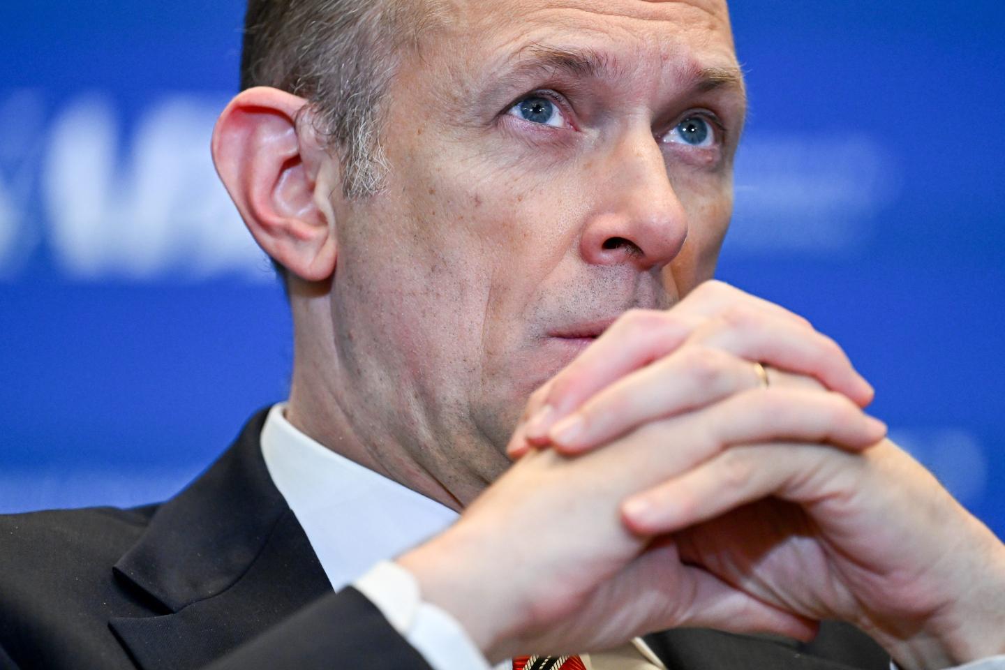 Austan Goolsbee, president and chief executive officer of the Federal Reserve Bank of Chicago, during the National Association of Business Economics (NABE) economic policy conference in Washington, DC, US, on Tuesday, Feb. 24, 2026.