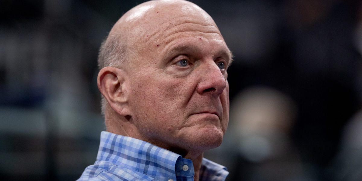 Photo: fortune.com LA Clippers owner Steve Ballmer sits on the sideline before an NBA basketball game against the San Antonio Spurs at Intuit