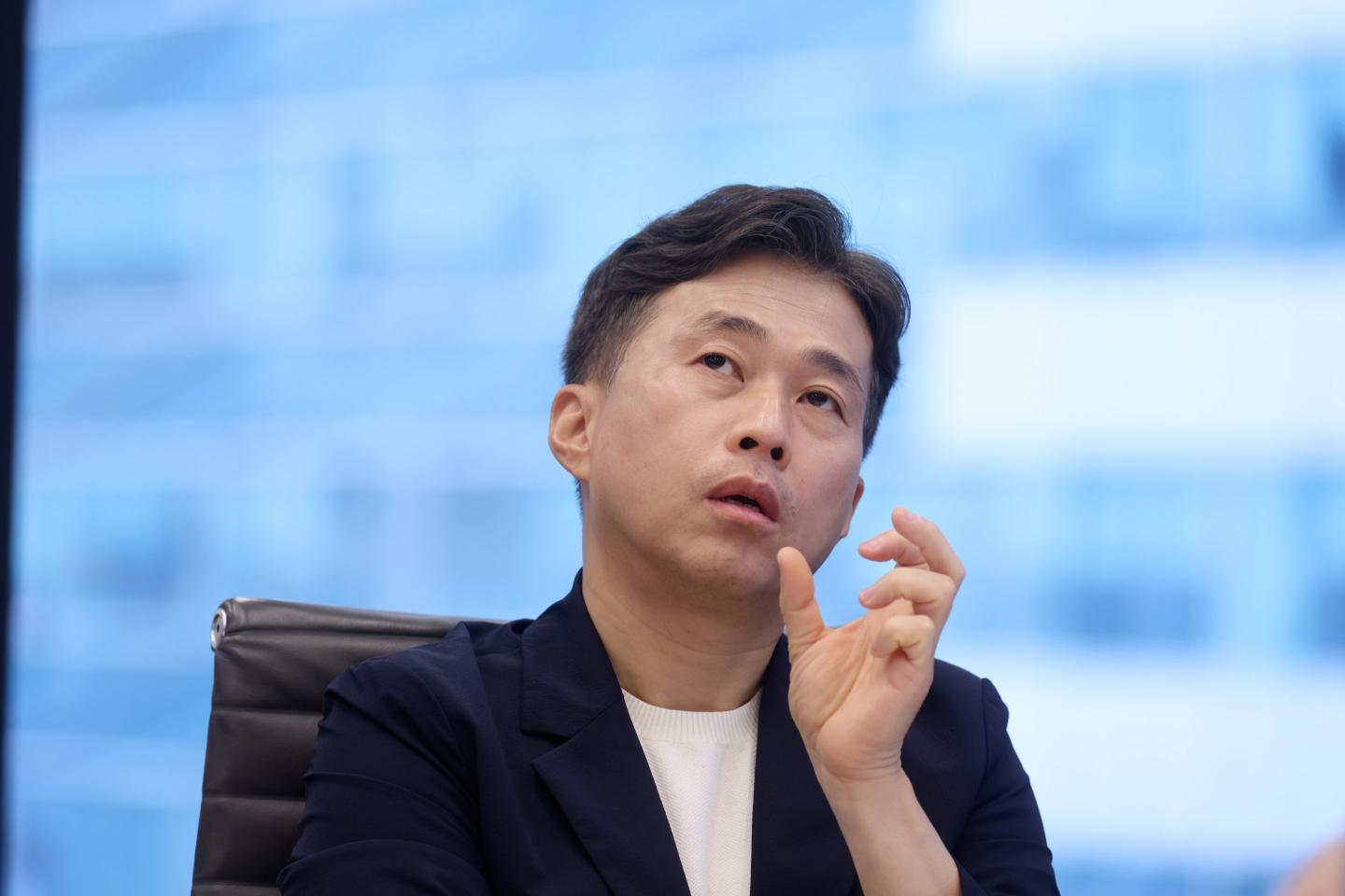 Kwak Noh-jung, CEO of SK Hynix, in New York City on July 10, 2026. (Photo: Michael Nagle/Bloomberg/Getty Images)