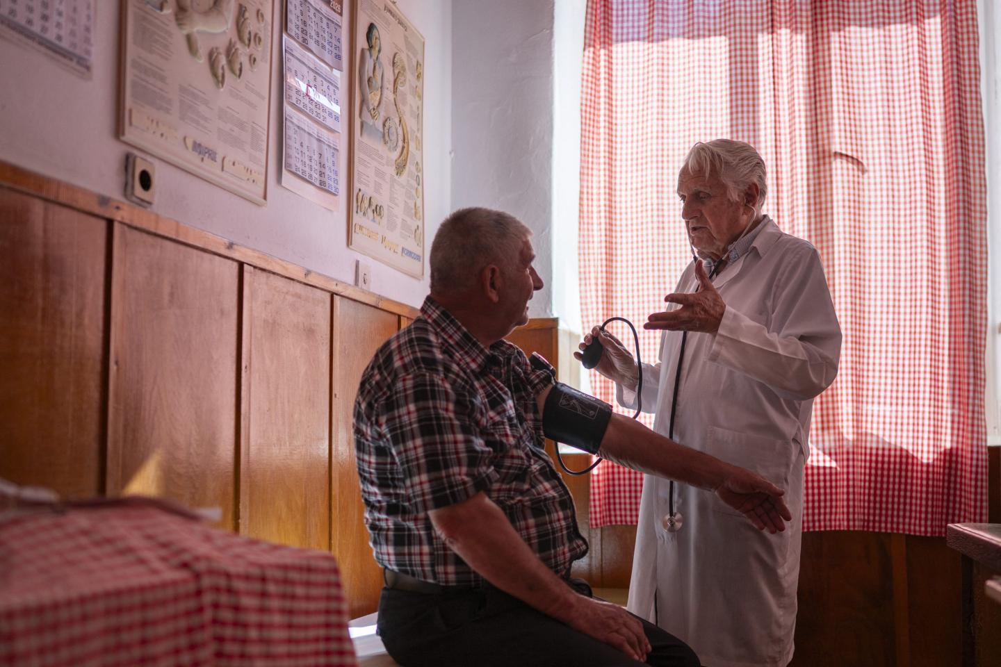 Photo of doctor with a patient