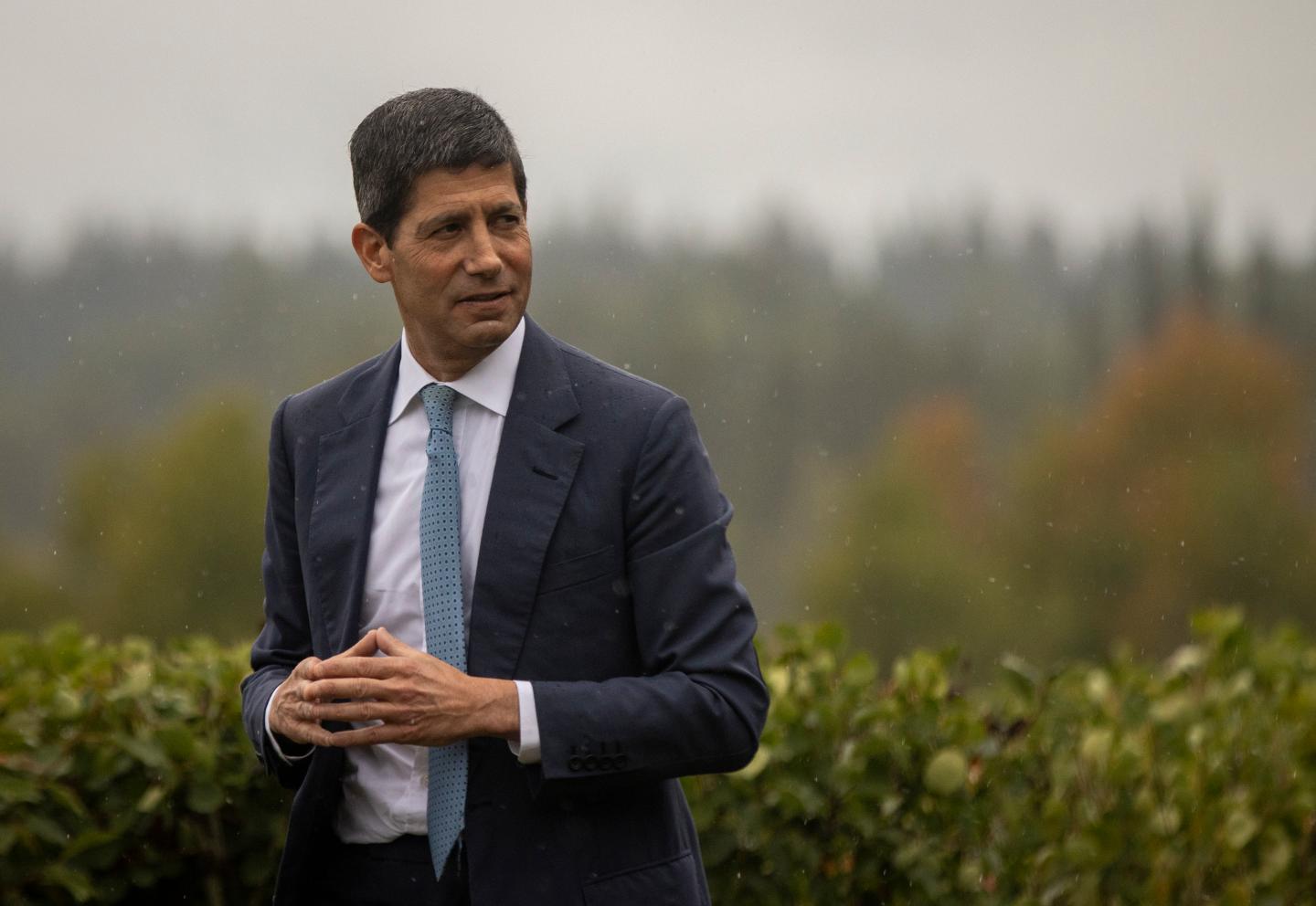 Federal Reserve Chairman Kevin Warsh, pictured here in Jackson Hole, Wyoming on August 28, 2026, has warned about the cybersecurity risks of frontier artificial intelligence models like Anthropic's Claude Mythos. (Photo: Natalie Behring/Getty Images)