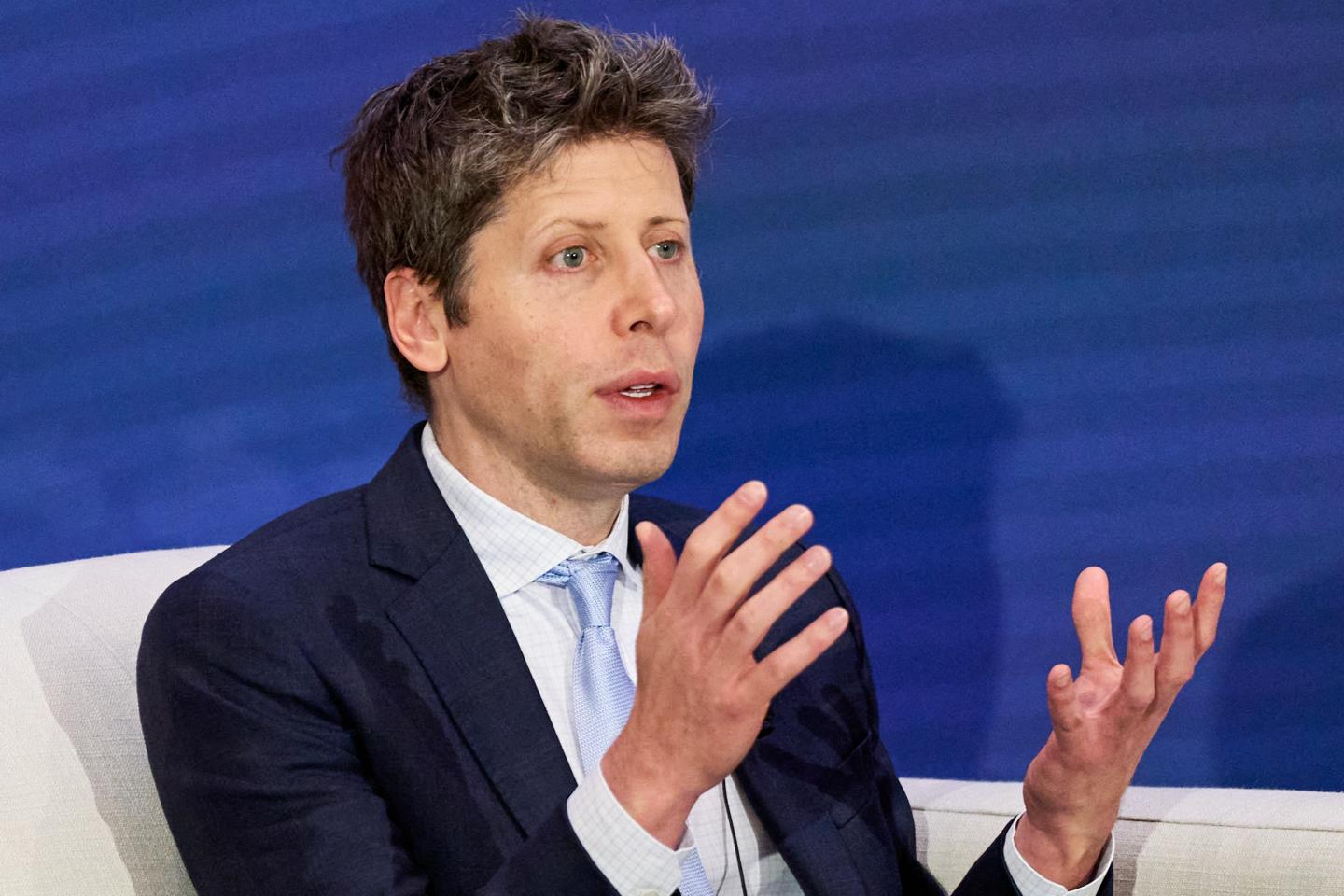 Sam Altman talking