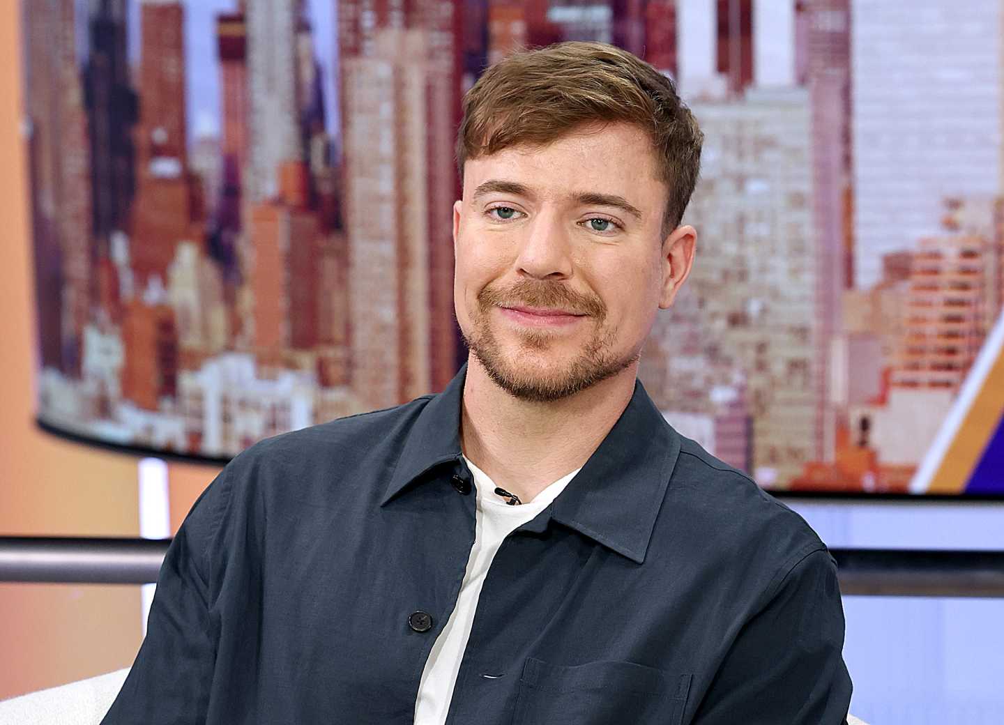MrBeast, aka Jimmy Donaldson during a visit to "Fox & Friends" at Fox News Channel Studios on September 03, 2026 in New York City.