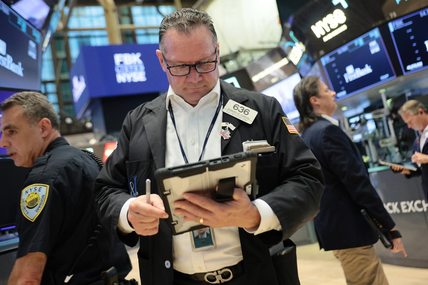 Traders work on the floor of the New York Stock Exchange during morning trading on September 14, 2026 in New York City. (Photo: Michael M. Santiago/Getty Images)