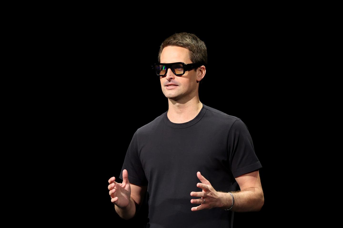 Spiegel, Co-Founder & CEO, Snap Inc, speaks onstage during the SPECS Launch Keynote.