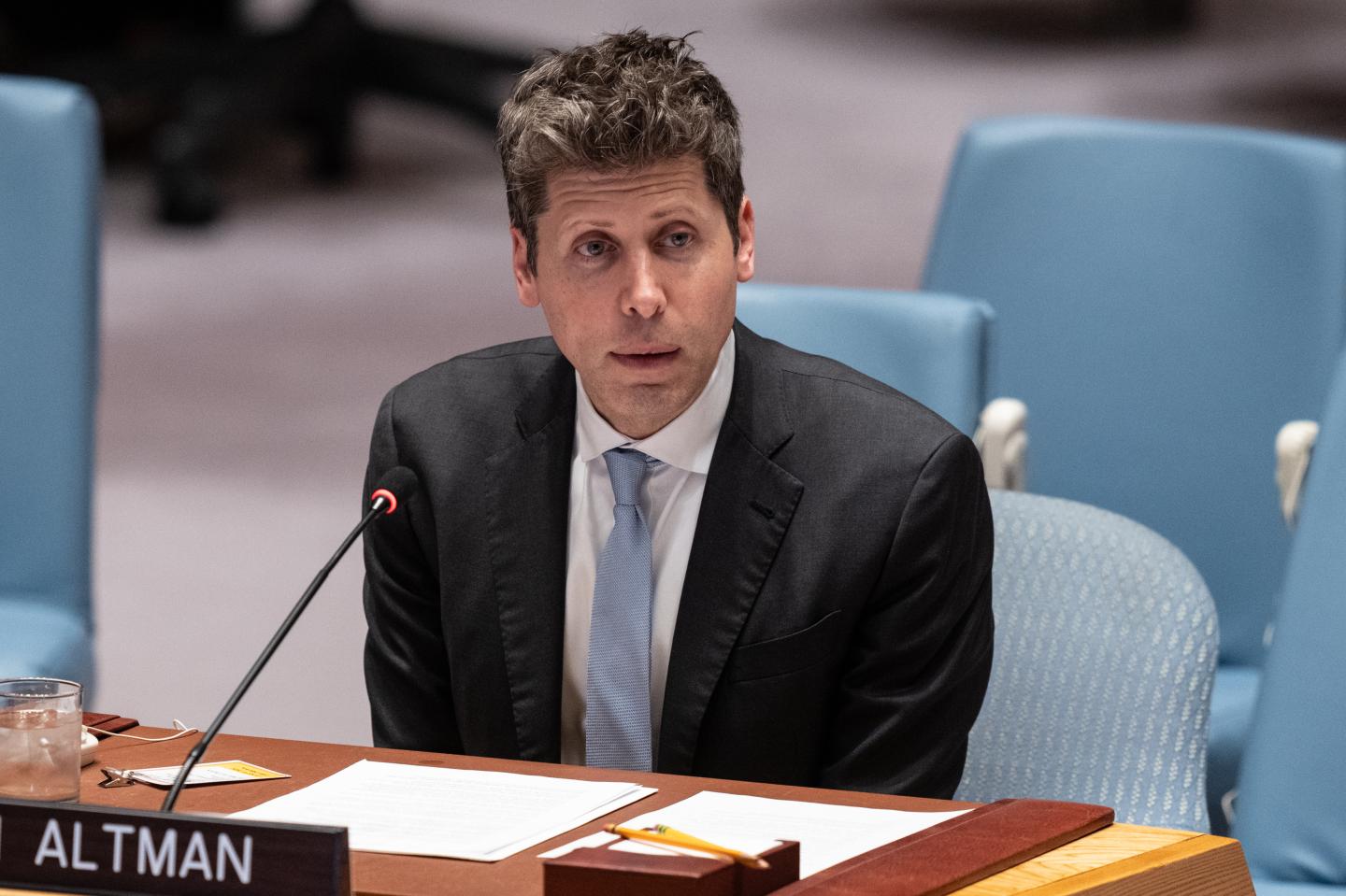 OpenAI CEO Sam Altman at UN Headquarters on Sept 23, 2026 in New York City. (Photo: Lev Radin/Pacific Press/LightRocket/Getty Images)