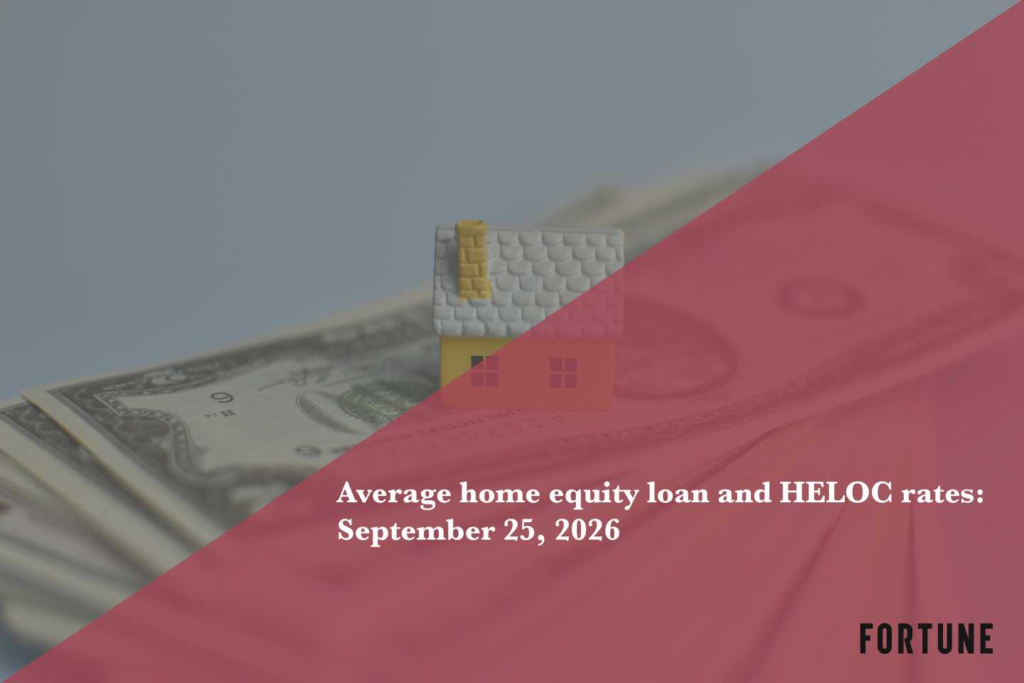 Today’s home equity loan and HELOC rates, Sept. 25, 2026