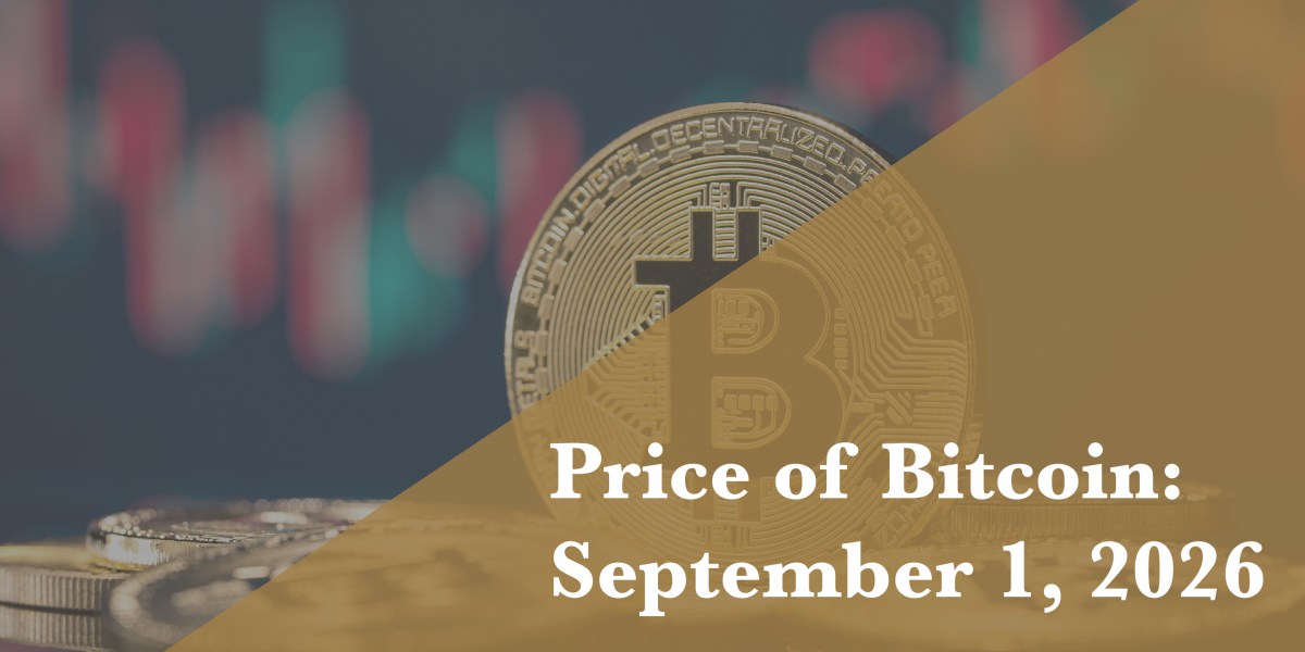 Current price of Bitcoin for Sept. 1, 2026