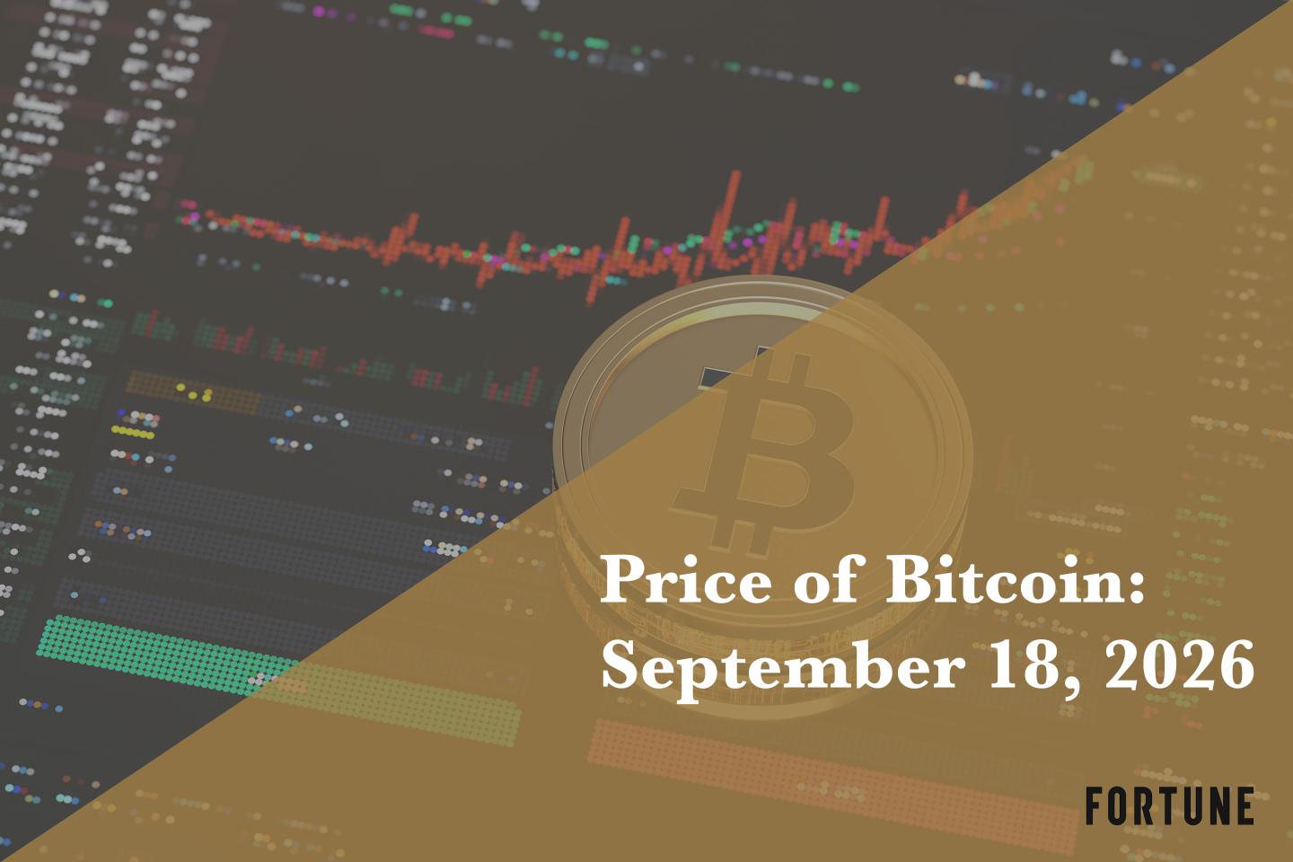 Current price of Bitcoin for Sept. 18, 2026