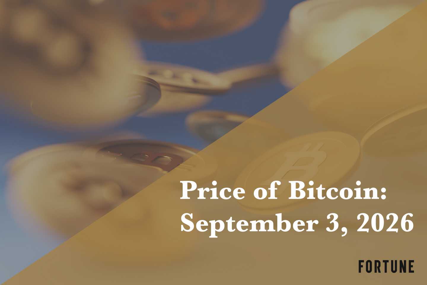 Current price of Bitcoin for Sept. 3, 2026