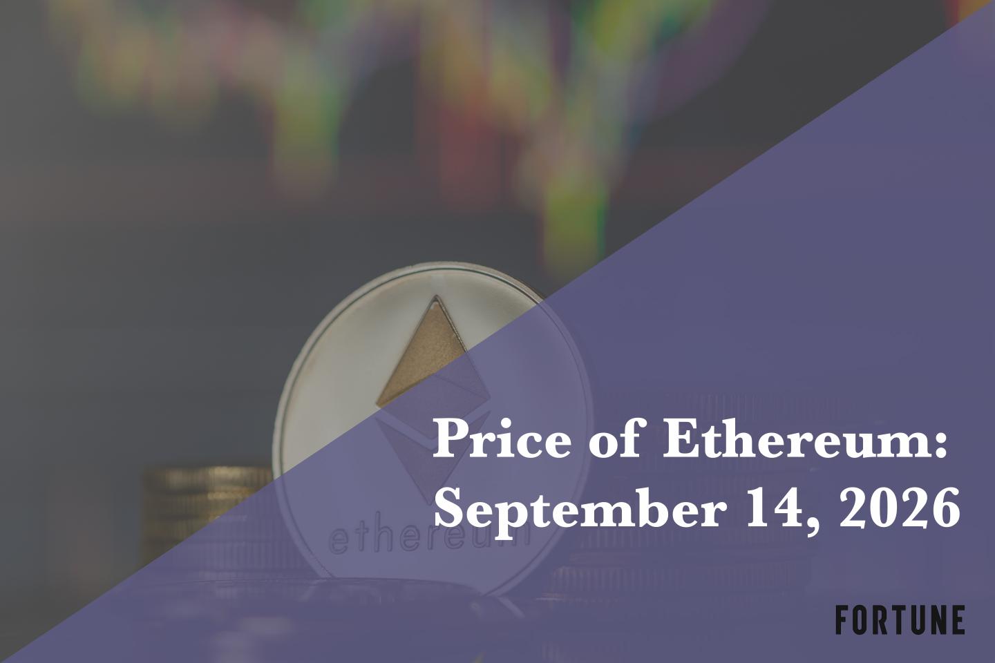 Current price of Ethereum for Sept. 14, 2026
