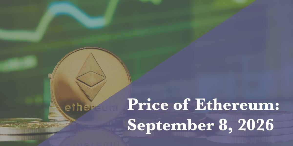 Current price of Ethereum for Sept. 8, 2026