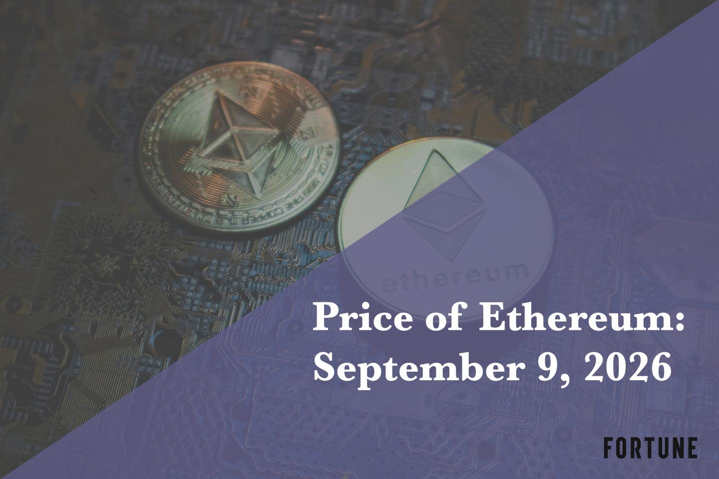 Current price of Ethereum for Sept. 9, 2026