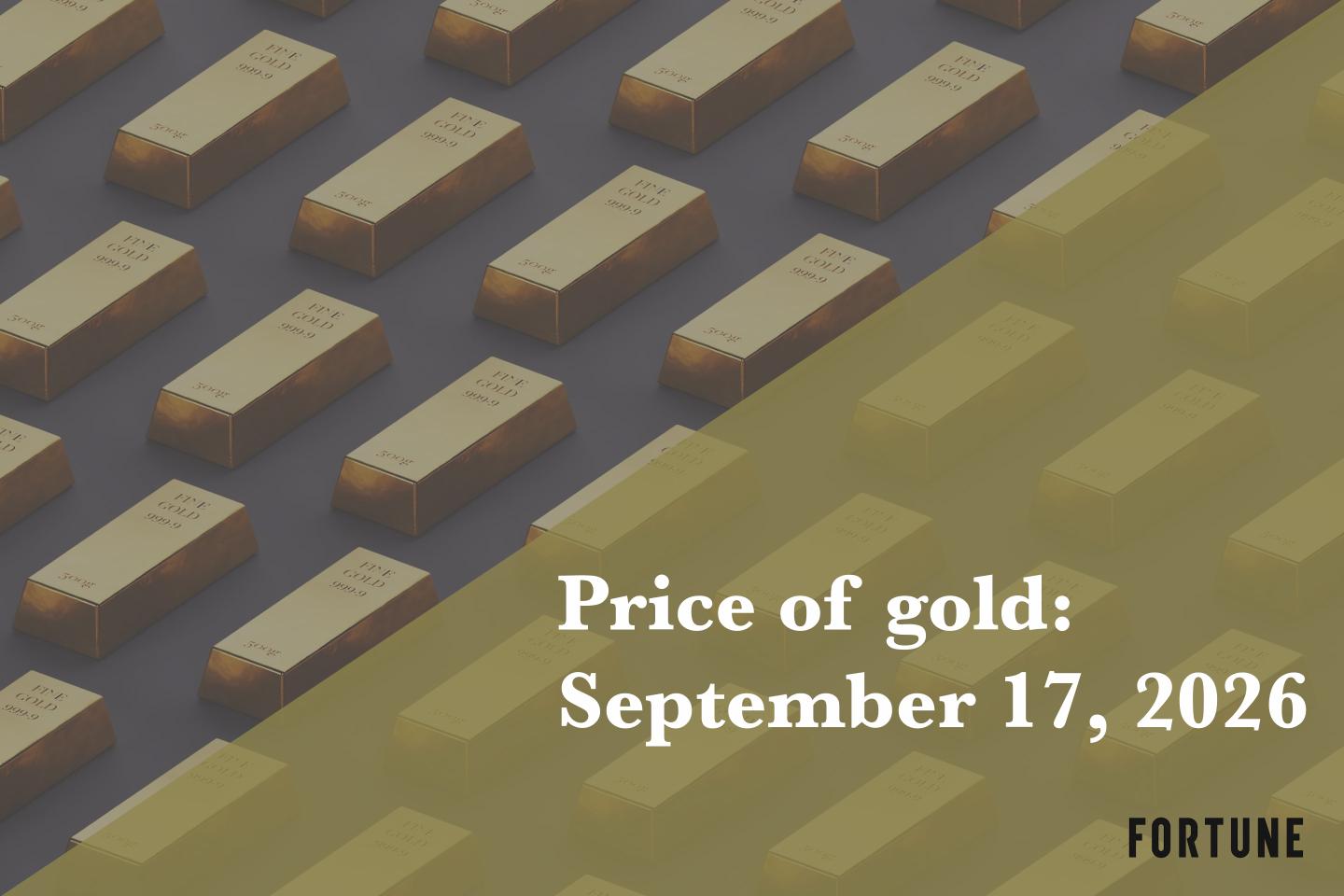 An array of gold bars.