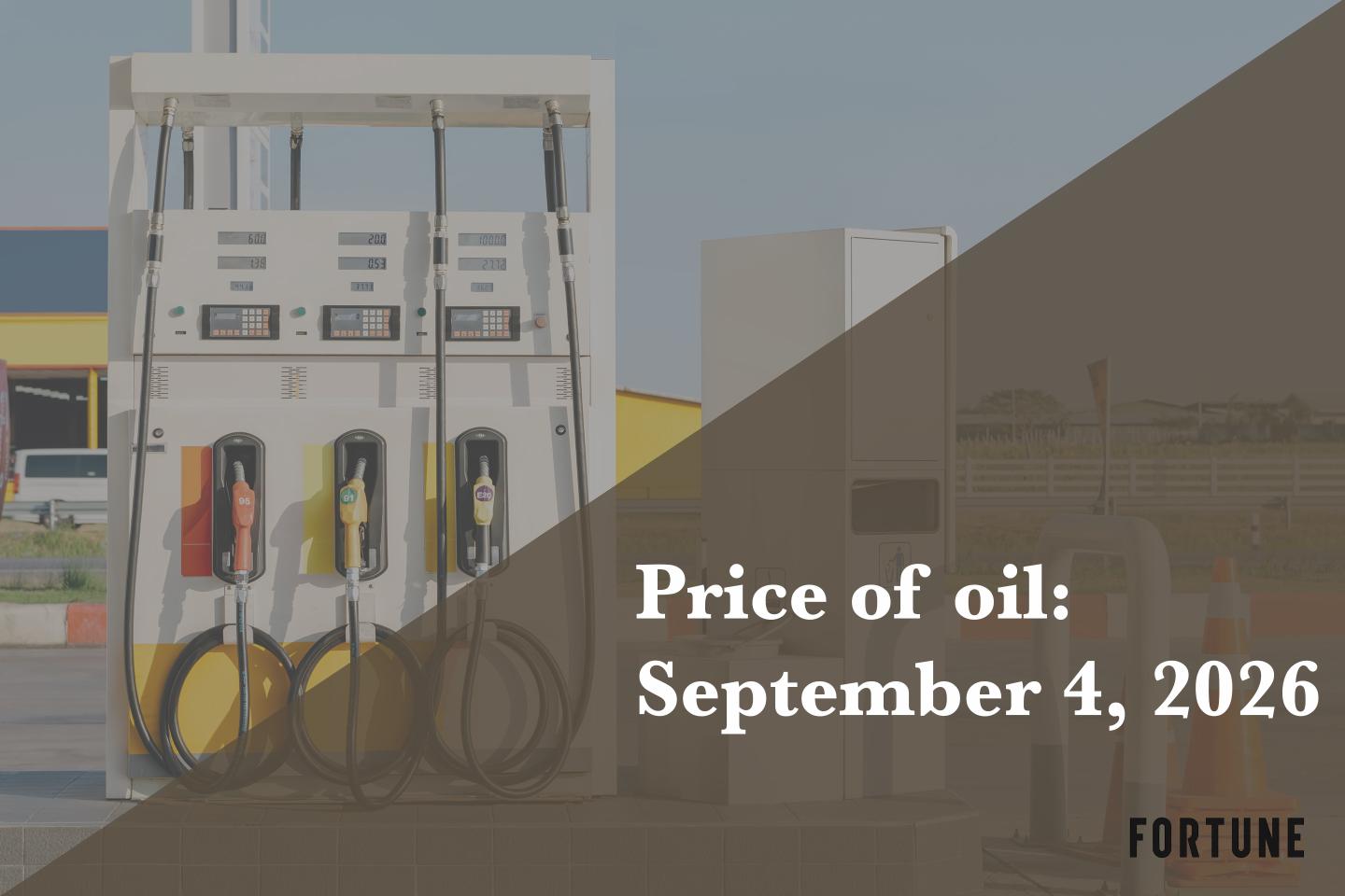 Current price of oil as of Sept. 4, 2026