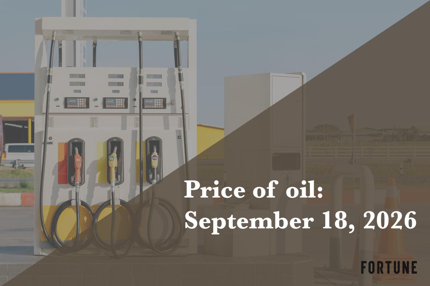 Current price of oil as of Sept. 18, 2026