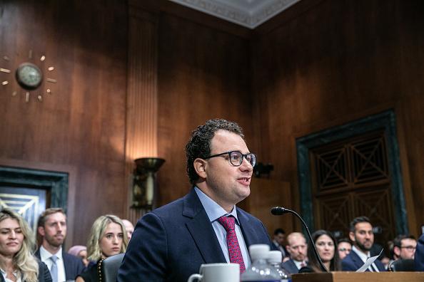 Anthropic CEO Dario Amodei, during a Senate Judiciary Subcommittee on Privacy, Technology and the Law hearing in Washington.