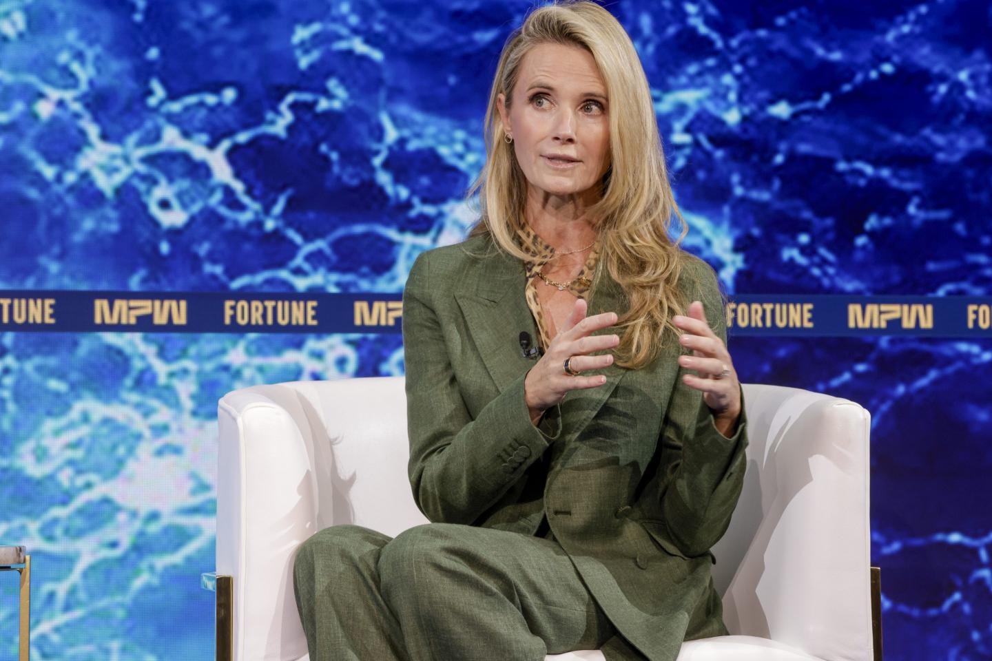 California’s First Partner Jennifer Siebel Newsom spoke at Fortune's Most Powerful Women Summit on Oct. 13.