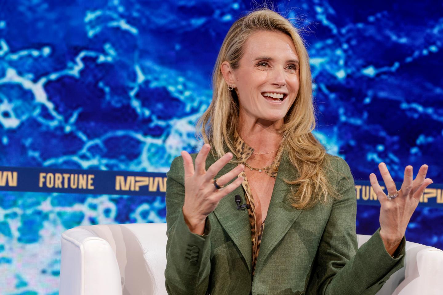 California’s First Partner Jennifer Siebel Newsom spoke at Fortune's Most Powerful Women Summit on Tuesday, Oct. 13.