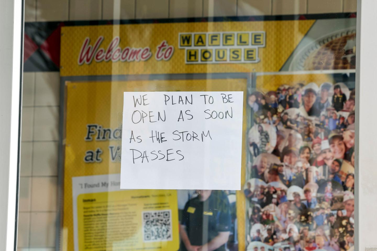 Waffle House is known for breakfast 24/7 and also for its disaster preparedness.