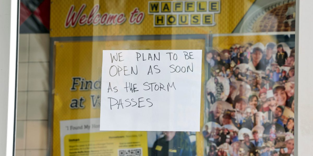 A FEMA administrator created the Waffle House Index after looking for a place to eat during hurricane clean up and only Waffle House was open