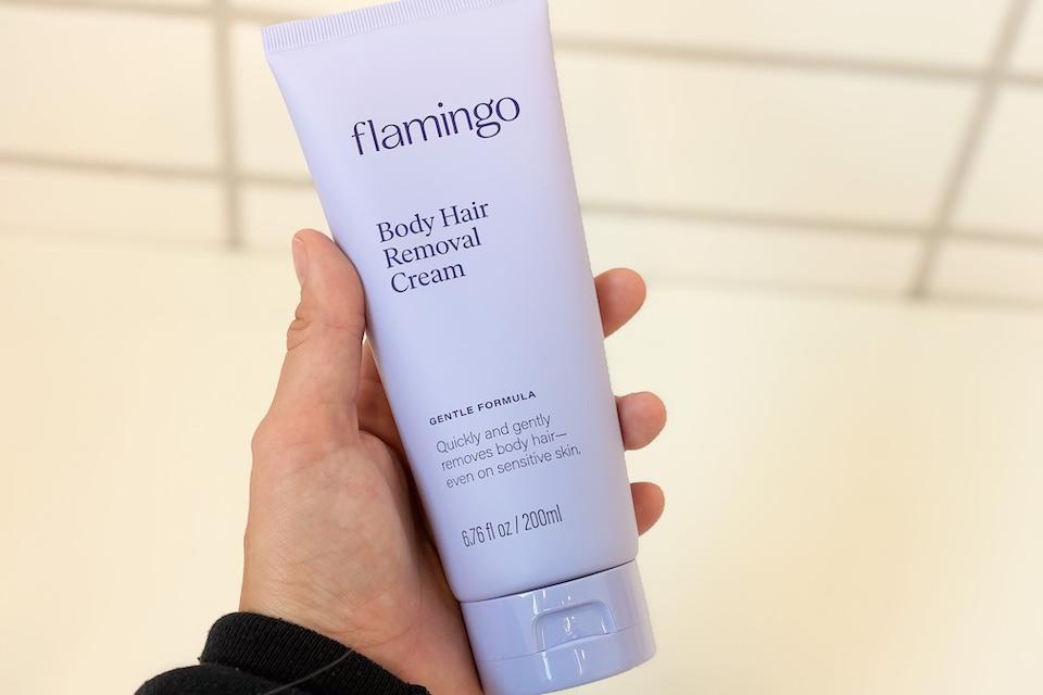 Our tester with the best hair removal cream