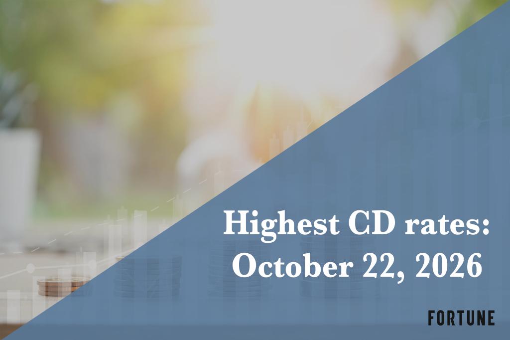 Top CD rates Oct. 22, 2026: Lock in up to up to 5.25% | Fortune