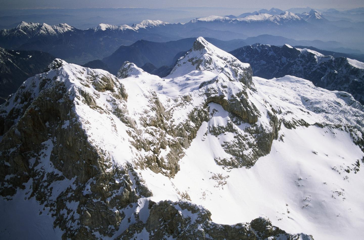 South side of Mount Triglav (2864 meters), Triglav National Park (Triglavski Narodni Park), Slovenia.