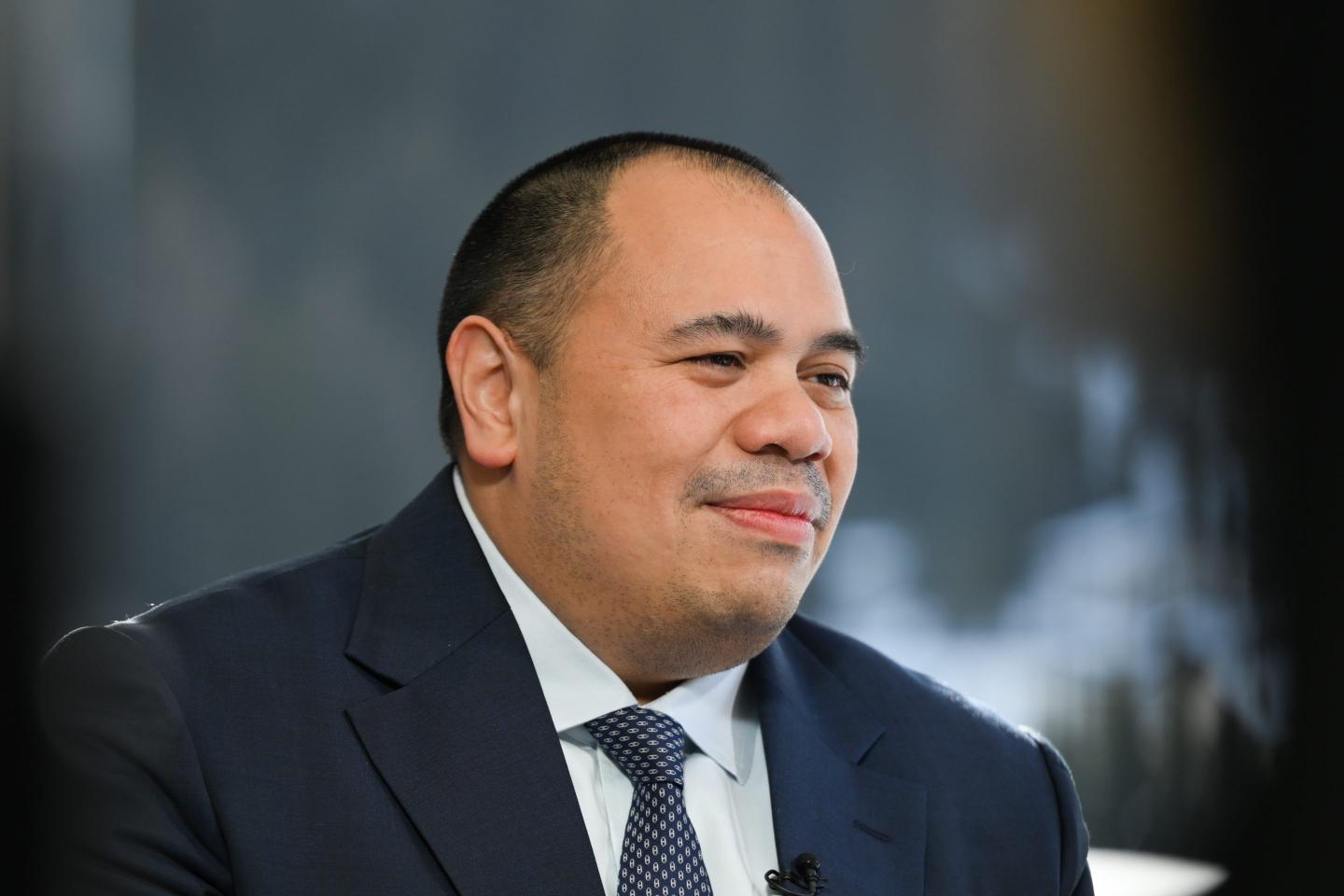 Pandu Sjahrir, chief investment officer of Danantara, during a Bloomberg Television interview during the World Economic Forum (WEF) in Davos, Switzerland, on Thursday, Jan. 22, 2026.