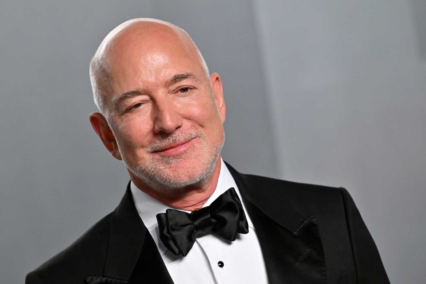 Jeff Bezos wearing a bowtie