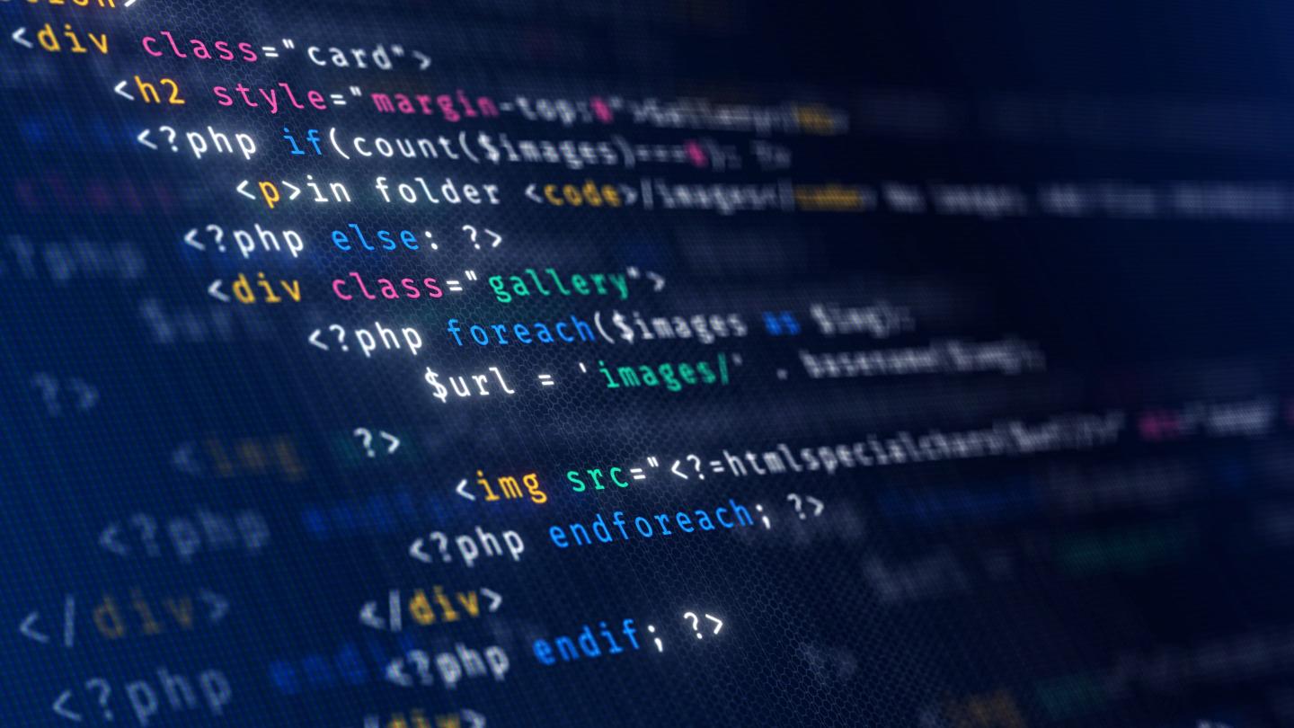 PHP code is instantly recognizable by its mandatory opening tag, <?php.