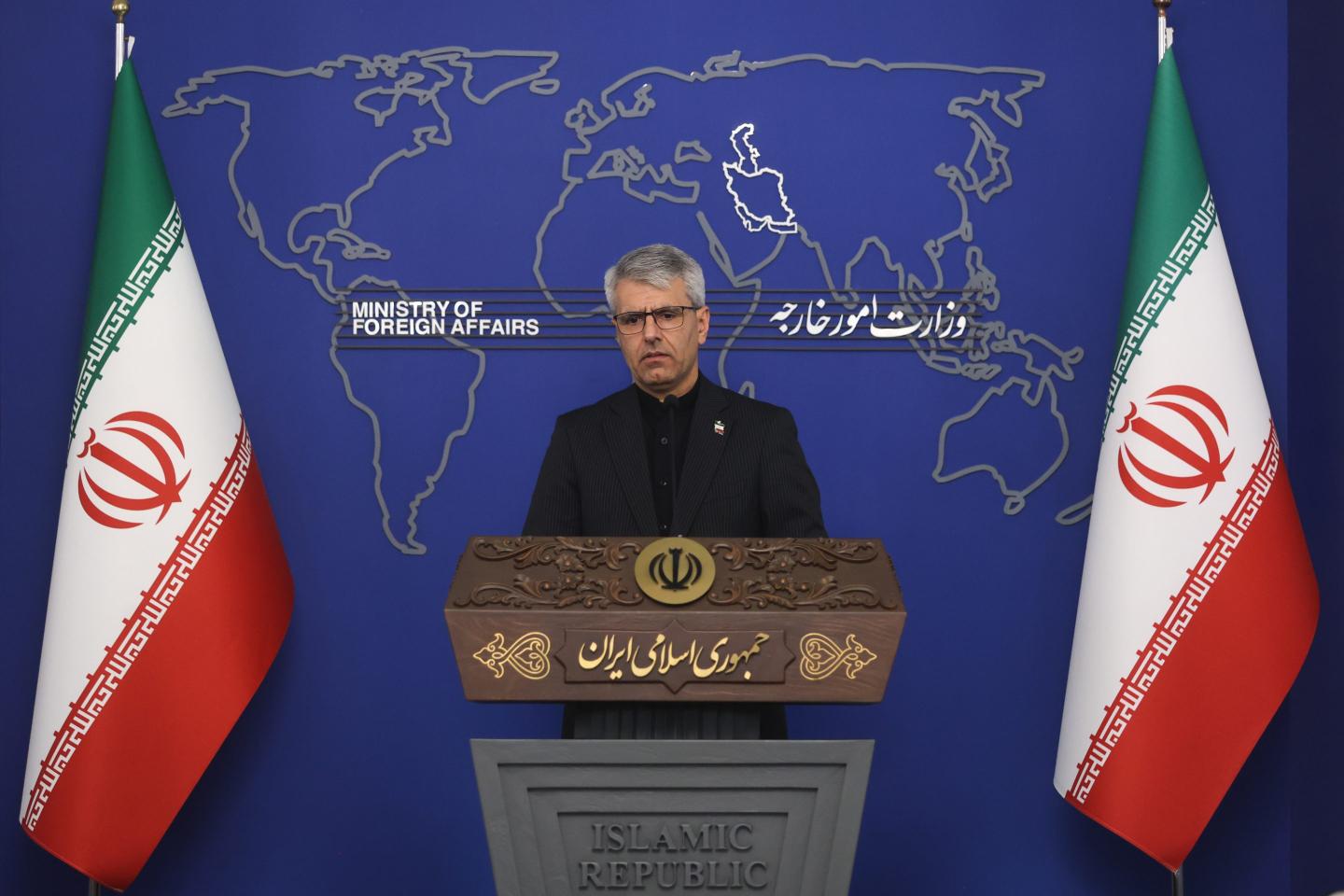 Esmail Baghaei Hamaneh, spokesperson of Foreign Ministry during a weekly press conference on June 1, 2026.