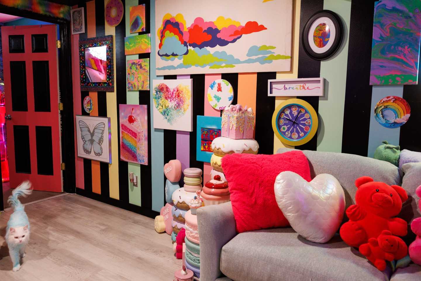 Gen Z is rejecting millennial beige and embracing the colorful ‘dopamine decor’ trend. Designers say it’s a coping mechanism