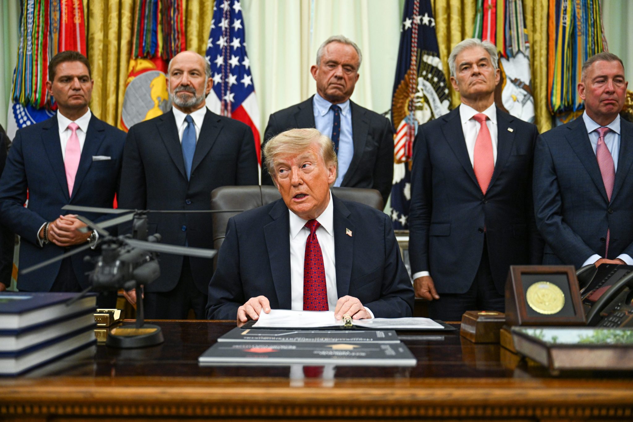 Trump’s pharma holdings surged from $1.7 million in 2024 to $56.2 million as drugmakers gained Medicare exemptions, Democrats say