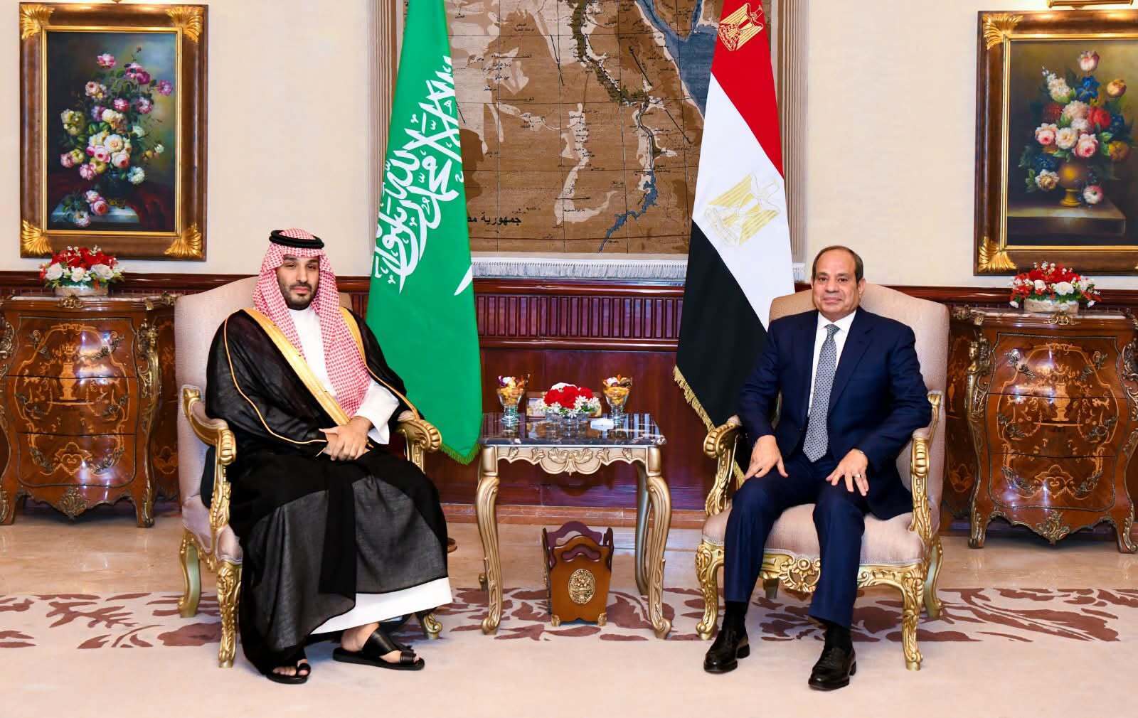 Egypt’s president vows to use ‘any measure’ to defend Saudi Arabia and seeks authorization to deploy troops abroad as battle against Houthis escalates