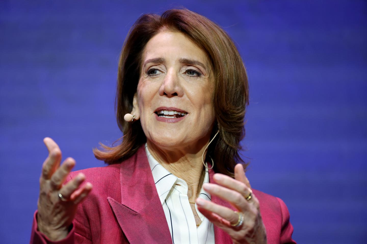 Ruth Porat, president and chief investment officer of Alphabet Inc., spoke at Fortune's Most Powerful Women Summit on Monday, Oct. 12.