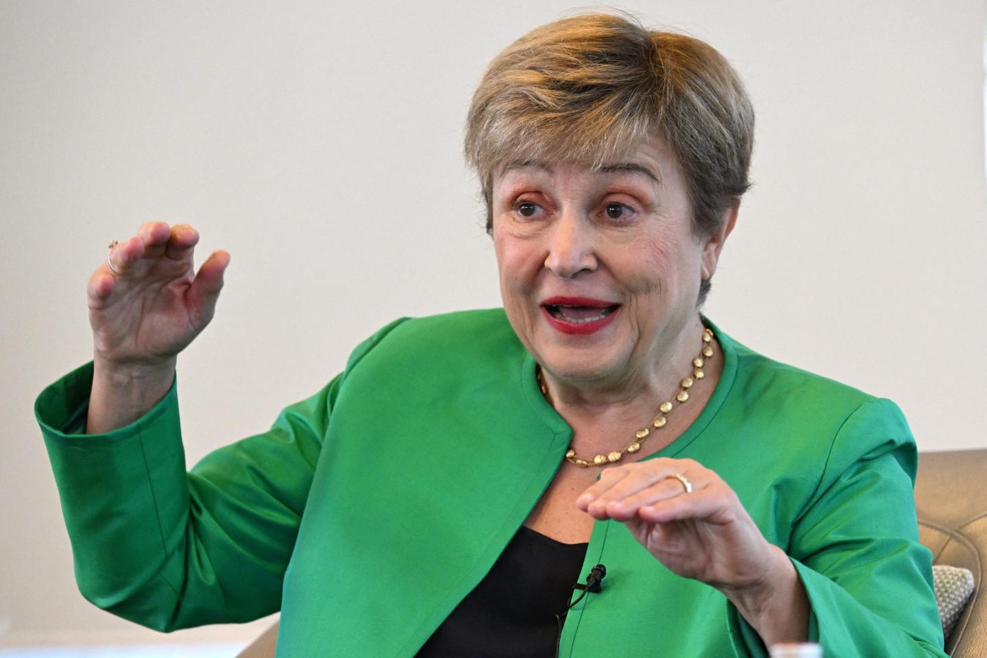 Kristalina Georgieva gesturing