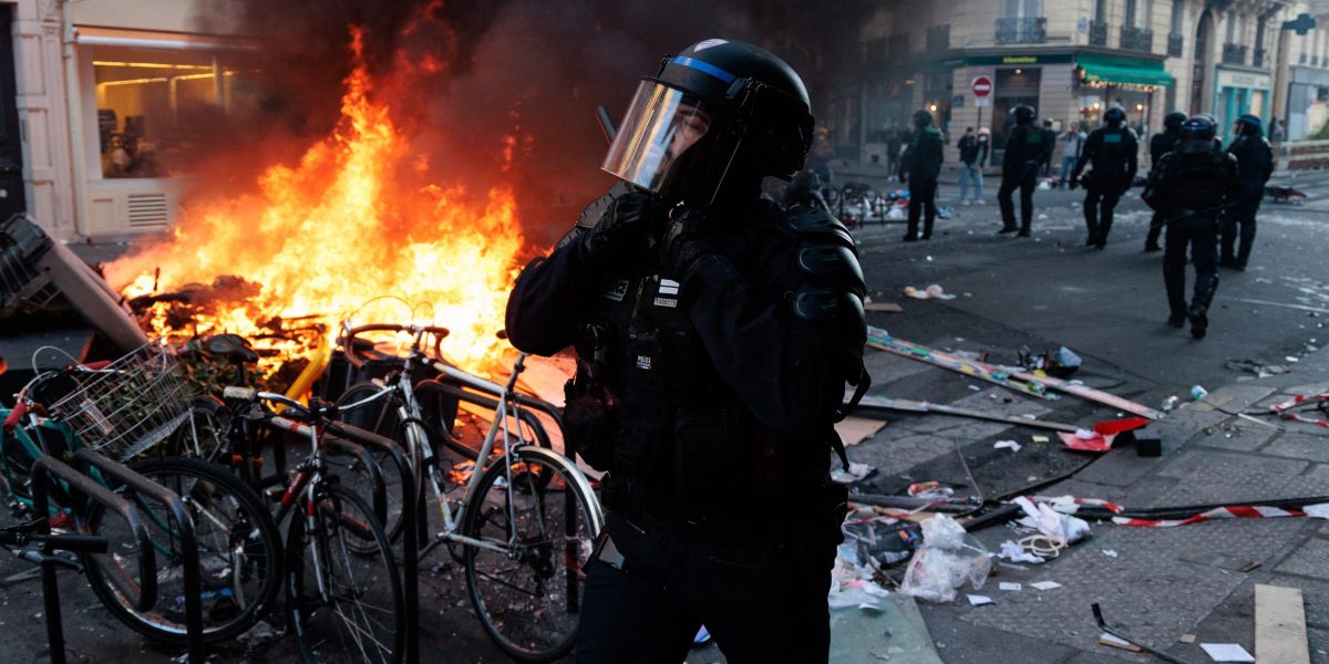 Stocks sell off globally as France imposes riot curfews and Saudi Arabia cancels ‘Davos in the Desert’