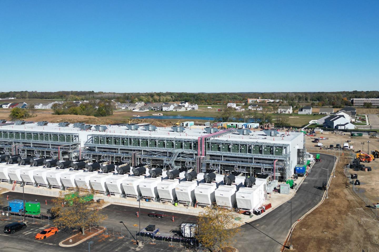 An aerial view of the 5C Data Centers CMH01 on October 18, 2026 in Springfield, Ohio. 