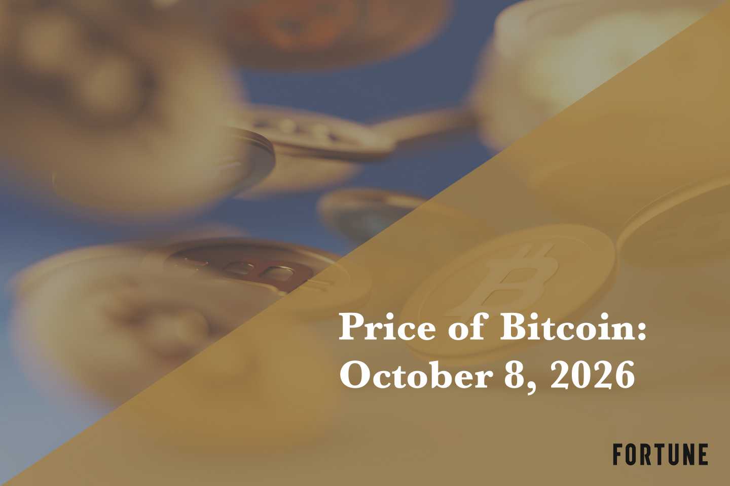 Current price of Bitcoin for Oct. 8, 2026