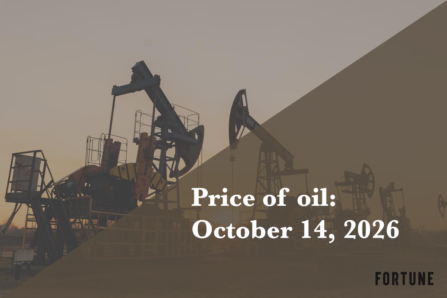 Current price of oil as of Oct. 14, 2026