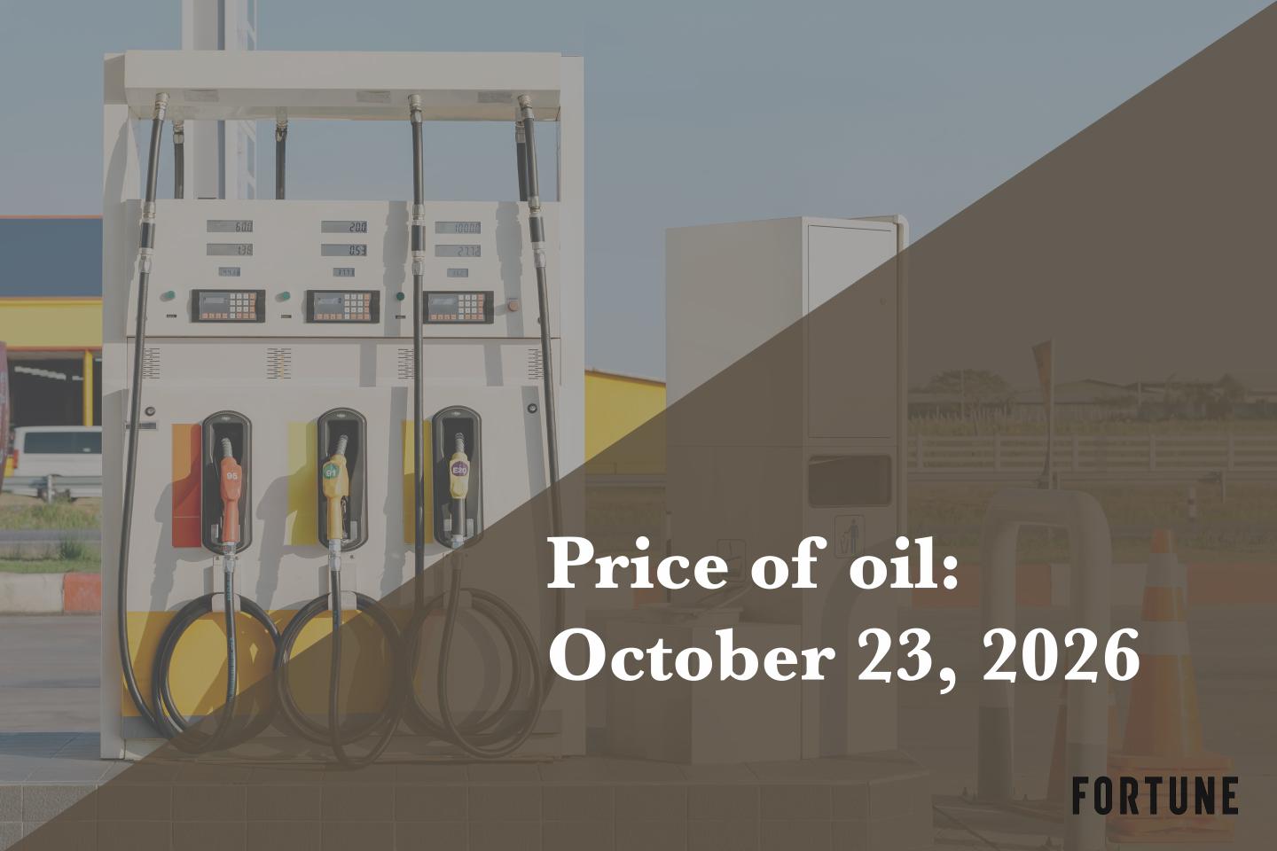 Current price of oil as of Oct. 23, 2026
