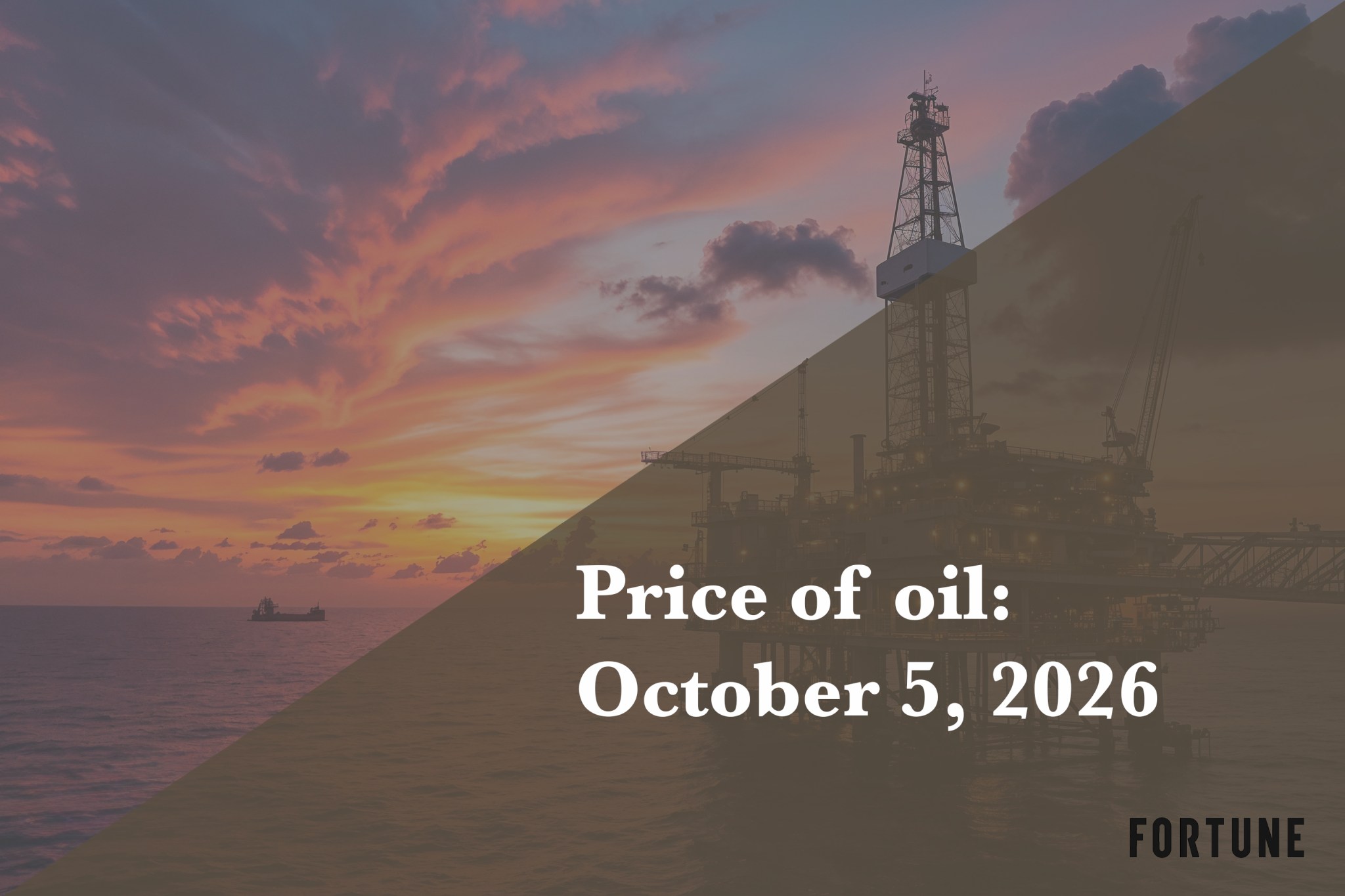 Current price of oil as of October 5, 2026