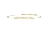 Ring Concierge Graduated Diamond Bezel Soft Chain Bracelet