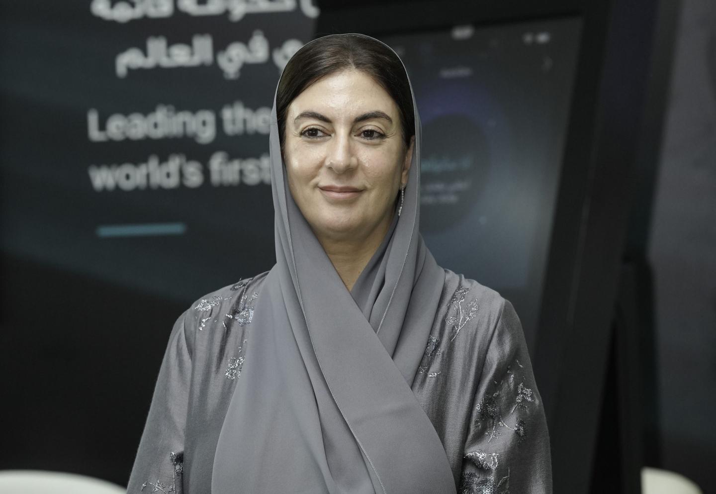 Ruba Al Hassan, director general of strategic affairs and future foresight at Abu Dhabi’s Department of Government Enablement, attending last week's Ai Everything conference in Abu Dhabi
