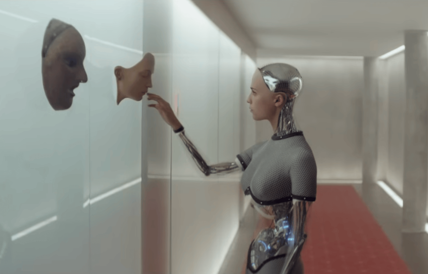 A still from the 2014 film Ex Machina. (Courtesy A24)
