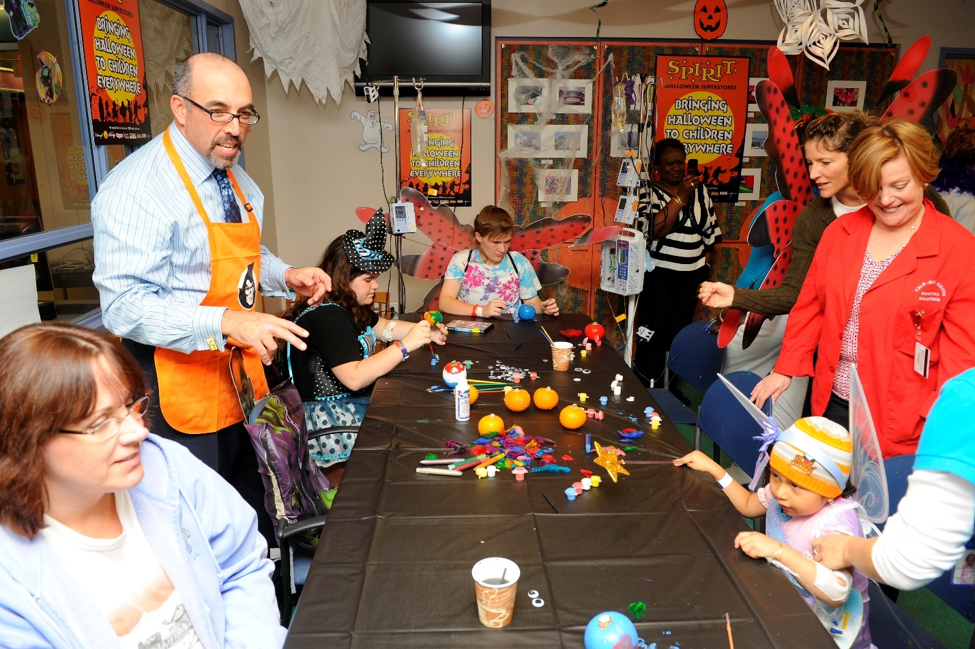 Steven Silverstein at a Spirit of Children event.