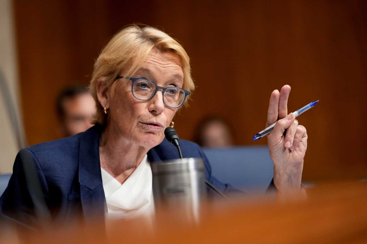 Sen. Maggie Hassan, D-N.H., at a Senate HELP Committee hearing