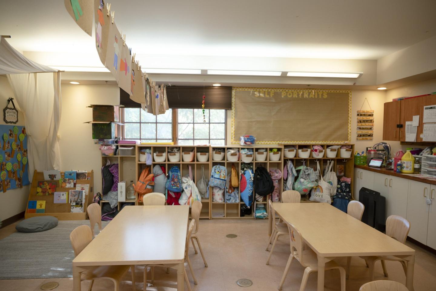 A classroom at the First Presbyterian Child Development Center in Santa Fe, N.M.